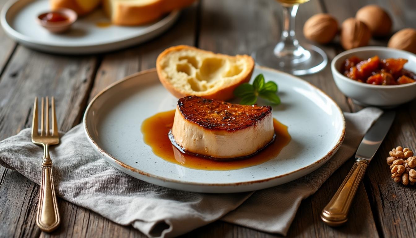 découvrez comment choisir l'accompagnement idéal pour sublimer votre foie gras et impressionner vos convives avec des saveurs parfaitement équilibrées.