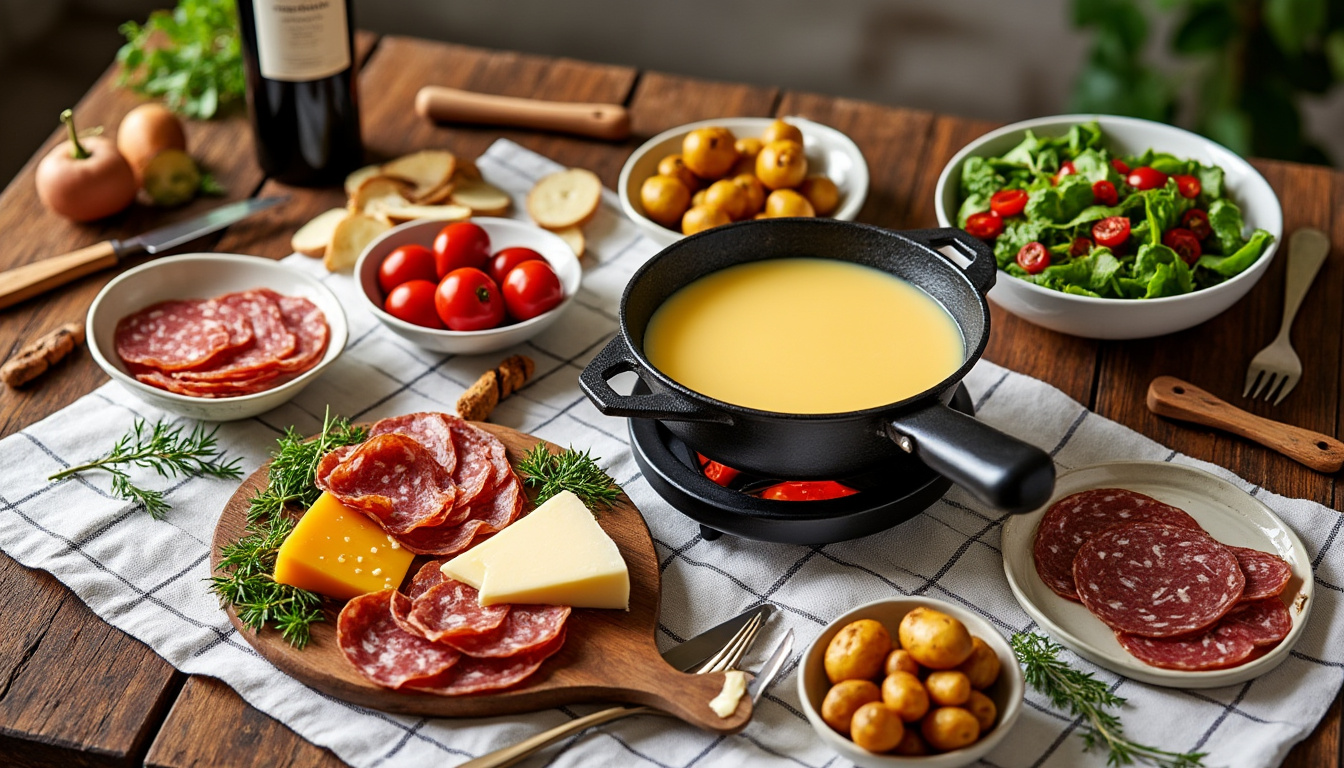 découvrez quel accompagnement choisir pour une raclette parfaite et savourez un repas convivial et gourmand avec des ingrédients complémentaires.