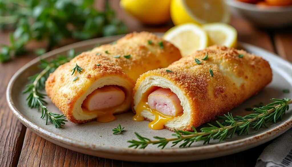 découvrez notre recette simple de cordon bleu au four, un plat croustillant et léger parfait pour un repas savoureux et équilibré.
