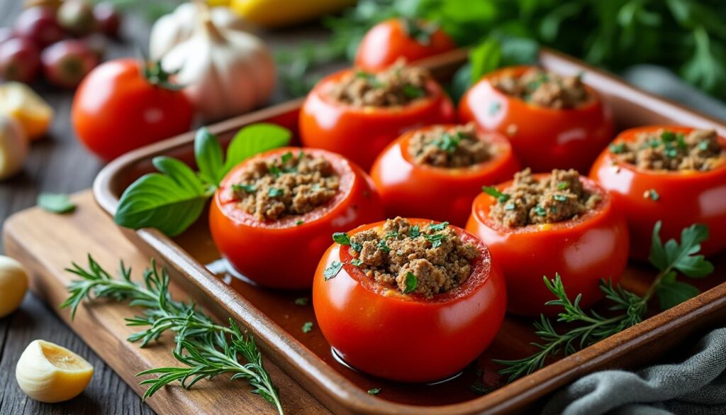 découvrez nos astuces pour réussir des tomates farcies au four savoureuses et faciles à préparer. une recette simple pour un repas gourmand et convivial.